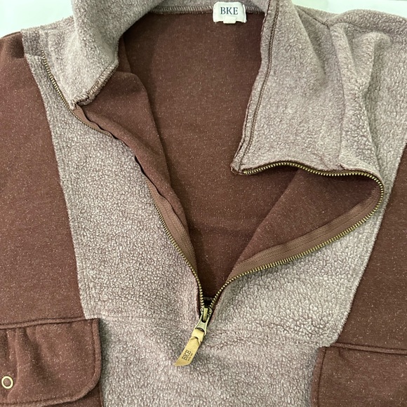 BKE Quarter Zip Pullover Red X-Large - Picture 12 of 15